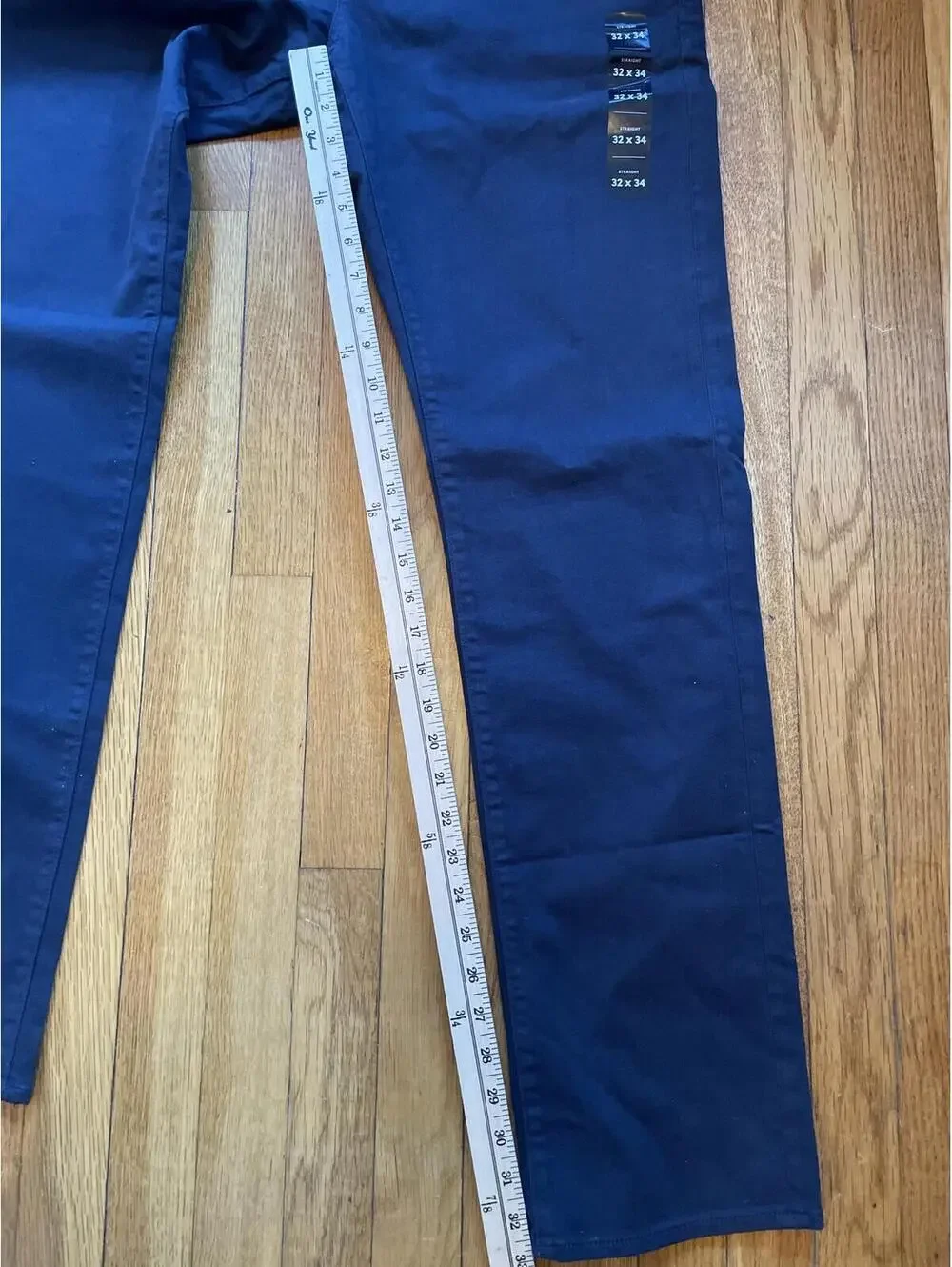 J. Crew Men's Navy Blue Straight Fit Garment Dyed Jean Flex 32x34 New With Tags